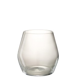 Vase en verre transparent 24x24x25 cm