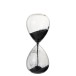 Sablier en verre noir pailleté 32 cm