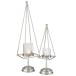 PORTAVELAS PIRAMIDE HIERRO PLATA SMALL