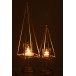 PORTAVELAS PIRAMIDE HIERRO PLATA SMALL