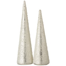 Cono perla cristal blanco/plata Alt. 35