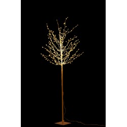 Arbre lumineux branche led blanc en métal 180 cm
