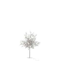 Arbre lumineux branche et feuilles pailletées led 100cm