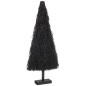 Sapin de Noël décoratif plat en branches noires
