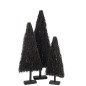 Sapin de Noël décoratif plat en branches noires