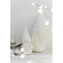 Papá noel beis tejido Alt. 27 cm