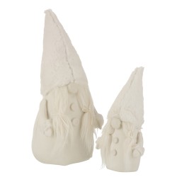 Papá noel beis tejido Alt. 44 cm
