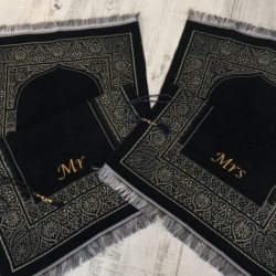 Tapis de prière personnalisé avec nom brodé