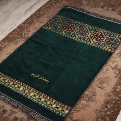 Tapis de prière personnalisé avec nom, sahadah, pour cadeau islamique, ensemble Tasbeeh, décoration de maison musulmane, couvert