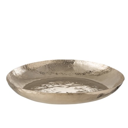 FUENTE REDONDA ALTO IRREGULAR ALUMINIO PLATA