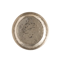 FUENTE REDONDA ALTO IRREGULAR ALUMINIO PLATA