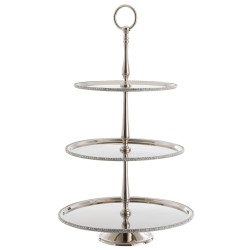 PLATEAU 3 NIVEAUX BIJOU ALU / NICKEL ARGENT 53,5 cm