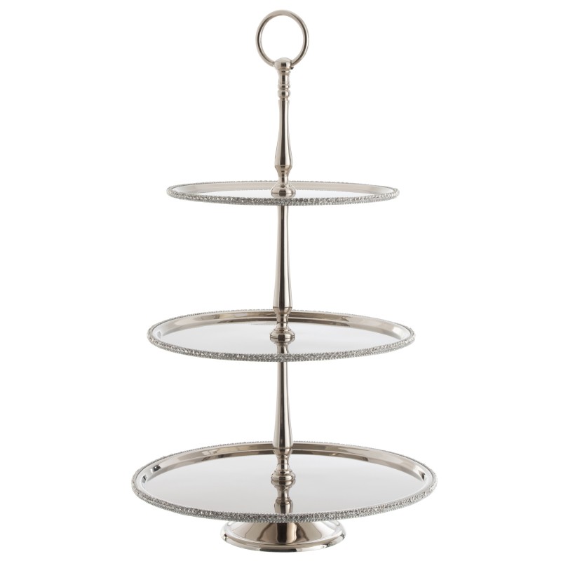 PLATEAU 3 NIVEAUX BIJOU ALU / NICKEL ARGENT 53,5 cm