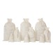 Set de 3 Sacs de Noël en textile blanc 50x1x80 cm