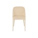 Chaise en métal beige 58x51x80 cm