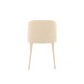 Chaise en métal beige 58x51x80 cm