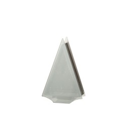 Sapin de Noël décoratif avec led en verre or 15.5x6x24 cm