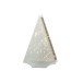Árvore de Natal decorativa com luzes LED em vidro dourado 18,5 x 6 x 29,5 cm
