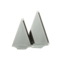 Sapin de Noël décoratif avec led en verre or 18.5x6x29.5 cm