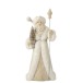 Papá Noel de resina blanco de 20x26x57.5 cm