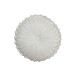 Coussin rond en polyester blanc 43x43cm Coussin rond en polyester blanc 43x43cm