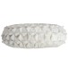 Coussin rond en polyester blanc 43x43cm Coussin rond en polyester blanc 43x43cm
