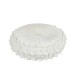 Coussin rond en polyester blanc 43x43cm Coussin rond en polyester blanc 43x43cm