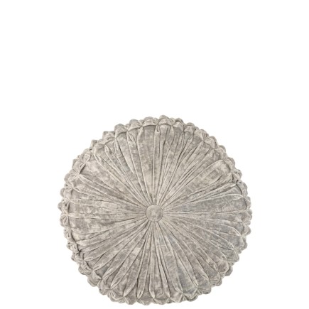 Cojín viva redondo poliéster plata 43x43 cm