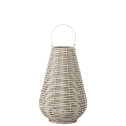 Lanterne tissée en plastique avec led