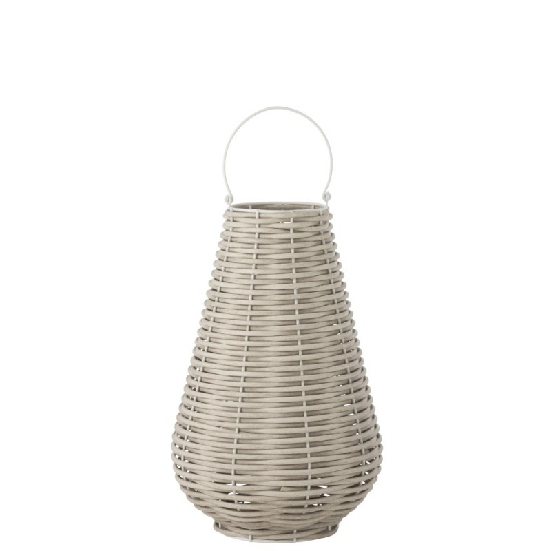 Lanterne tissée en plastique avec led