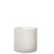 Photophore cylindrique en verre blanc 15x15x15 cm