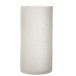 Castiçal cilíndrico em vidro branco 15x15x30 cm Castiçal cilíndrico em vidro branco 15x15x30 cm