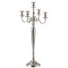 Candelabro de 5 braços em alumínio prateado 47x47x98 cm Candelabro de 5 braços em alumínio prateado 47x47x98 cm