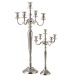 Candelabro de 5 braços em alumínio prateado 47x47x98 cm Candelabro de 5 braços em alumínio prateado 47x47x98 cm