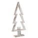 Photophore en bois blanc 27x8x63 cm