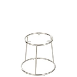 Structure pour tabouret bas en métal argent 39x39x35 cm