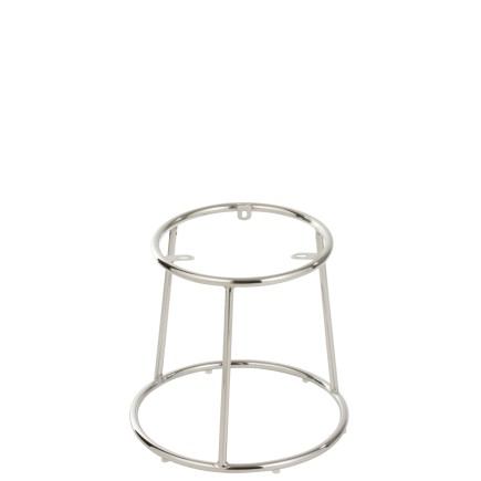 Soporte bajo taburete metal plata