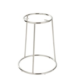 Structure pour tabouret bas en métal argent 43x43x55 cm