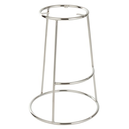 Structure pour tabouret haut en métal argent 44x44x68 cm