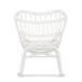 Poltrona de balanço em madeira branca 110x70x97 cm Poltrona de balanço em madeira branca 110x70x97 cm