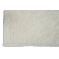 Plaid en polyester blanc 180x130 cm