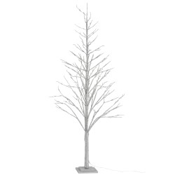 ARBOL SIN HOJAS+LED+ADAPTADOR BRILLO PLATA LARGE