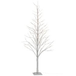 ARBOL SIN HOJAS+LED+ADAPTADOR BRILLO PLATA LARGE