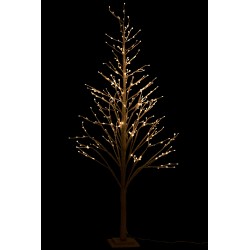 ARBOL SIN HOJAS+LED+ADAPTADOR BRILLO PLATA LARGE