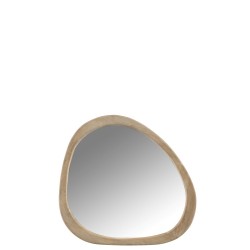 Miroir irrégulier en bois de manguier naturel 64x3x56 cm