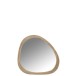Miroir irrégulier en bois de manguier naturel 64x3x56 cm