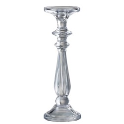 Candelabro/portavelas tibo cristal transparente Alt. 30