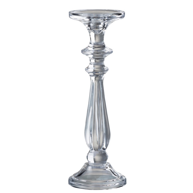 Candelabro/portavelas tibo cristal transparente Alt. 30