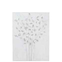 Pintura en lienzo y madera blanca 90x120x4 cm