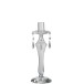 Bougeoir en verre transparent 8.5x8.5x24 cm Bougeoir en verre transparent 8.5x8.5x24 cm